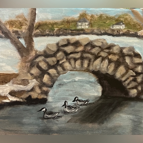 Original painted landscape nature wall art